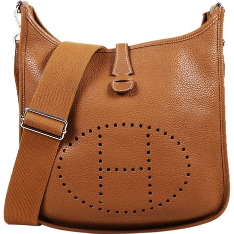 brown Hermes leather bags